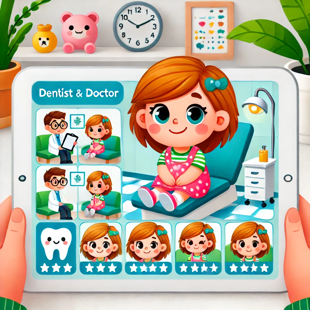 Child at doctor visit